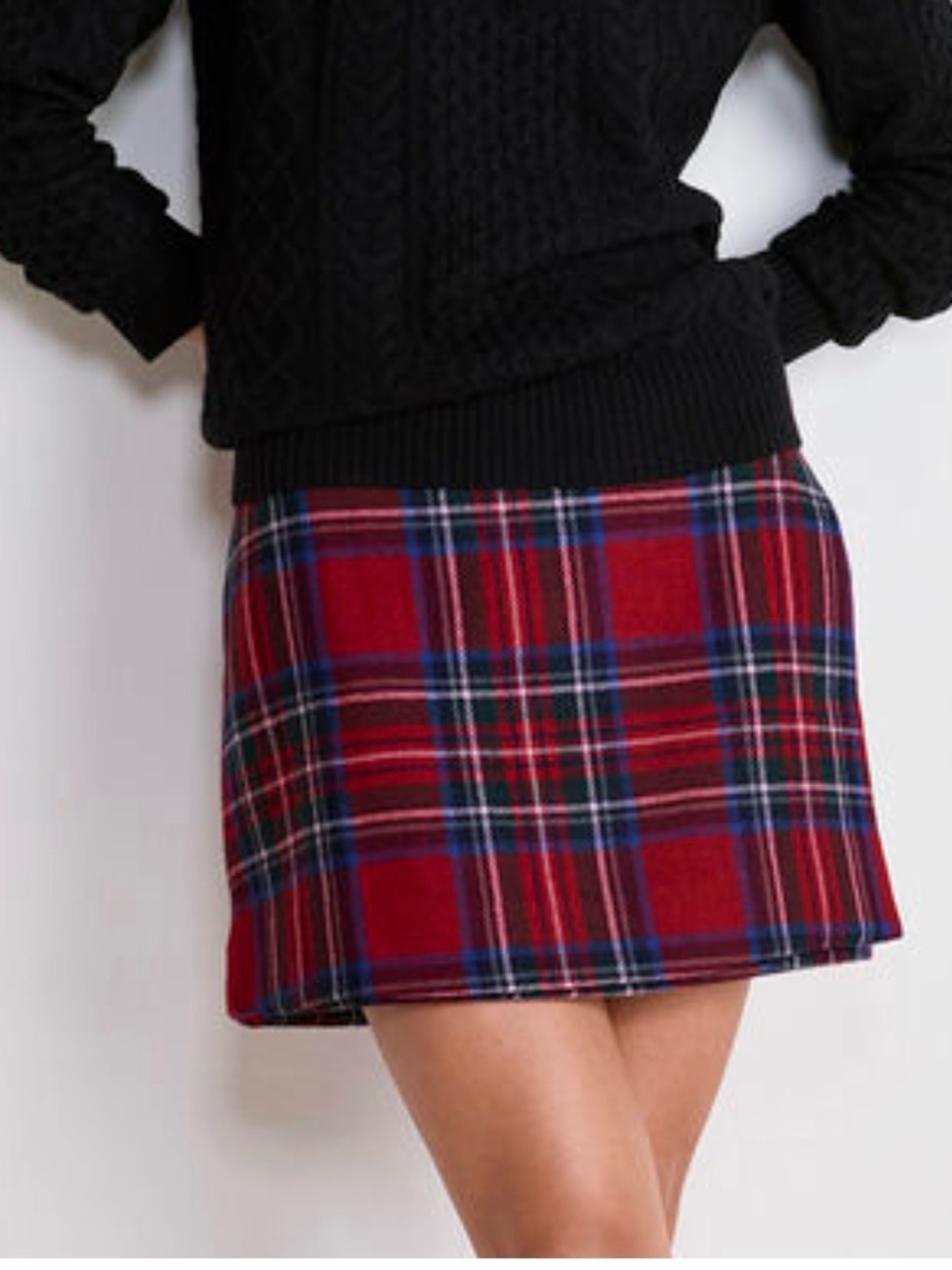 Vineyard Vines Women’s Red Plaid Mini Skirt - Size XXS NWT